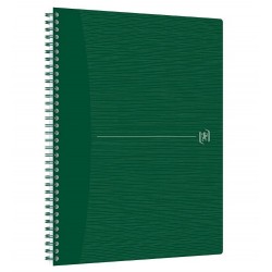 Caiet cu spirala A4+, OXFORD Origins, 70 file-90g/mp, Scribzee, coperta PP - dictando - verde