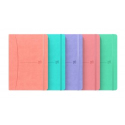 Caiet cu elastic, A5, OXFORD Signature Smart Journal, 80 file - 90g/mp, Scribzee, dictando - culori