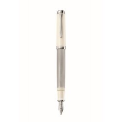 STILOU SOUVERAN M405 PENITA F DIN AUR 16K CORP SILVER-WHITE ACCESORII PLACATE CU ARGINT