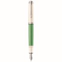 STILOU SOUVERAN M605 PENITA M CORP GREEN-WHITE ACCESORII PLACATE CU ARGINT CUTIE CADOU *BlackFriday*