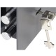 Seif metalic antiefractie cu cheie 250x350x250 mm (HxLxl) 25SKA, Negru, PLUS Safe