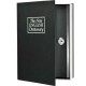 Seif metalic secret cu cheie BOOKSAFE 240x155x55 mm (HxLxl), Negru, PLUS Safe