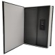 Seif metalic secret cu cifru BOOKSAFE 180x115x55 mm (HxLxl), Negru, PLUS Safe