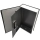 Seif metalic secret cu cifru BOOKSAFE 180x115x55 mm (HxLxl), Negru, PLUS Safe