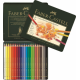 Creioane Colorate Polychromos 24 Culori Cutie Metal Faber-Castell