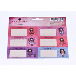 Etichete scolare 12 buc/set - Gorjuss, asortate