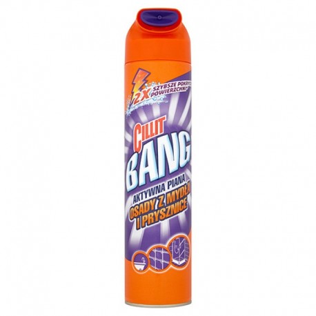 Cillit Bang spuma activa, dizolva si curata mizeria si sapunul, 600ml