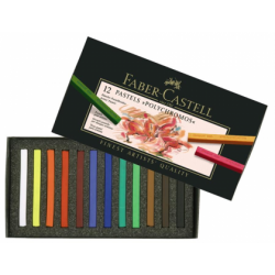 Creioane Pastel 12 Culori Polychromos Faber-Castell