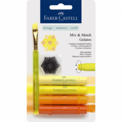 Set 4 Pasteluri Solubile Gelatos Nuante Galben Faber-Castell