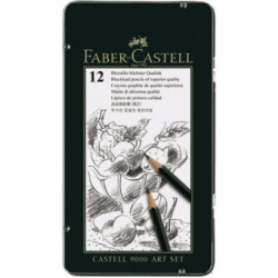 Set Design 12 buc Creion Grafit Castell 9000 Faber-Castell