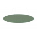 Panou pentru atenuare sunet, D120cm, PET felt, cu sistem de agatare de tavan, inclus, SMIT - verde p