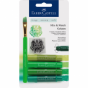 Set 4 Pasteluri Solubile Gelatos Nuante Verde Faber-Castell