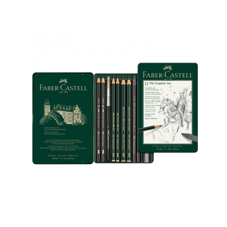 Set Pitt Monochrome Grafit 11 Buc Faber-Castell