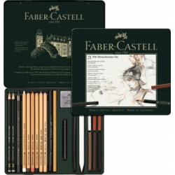 Set Pitt Monochrome 21 Buc Faber-Castell