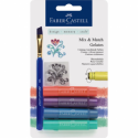 Set 4 Pasteluri Solubile Gelatos Nuante Metalice Faber-Castell