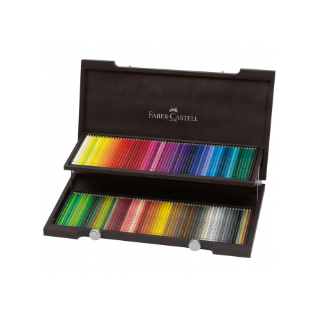 Cutie lemn 120 creioane colorate Polychromos Faber-Castell