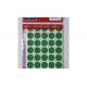 Etichete autoadezive color, D 8 mm, 750 buc/set - verde