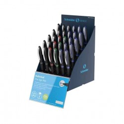 SIS Display SCHNEIDER One Sign Pen, 30 rollere cu cerneala 1.0mm-(12x albastru,negru, 3x rosu,verde)