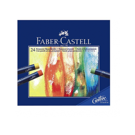 Creioane Ulei Pastel 24 Culori Faber-Castell