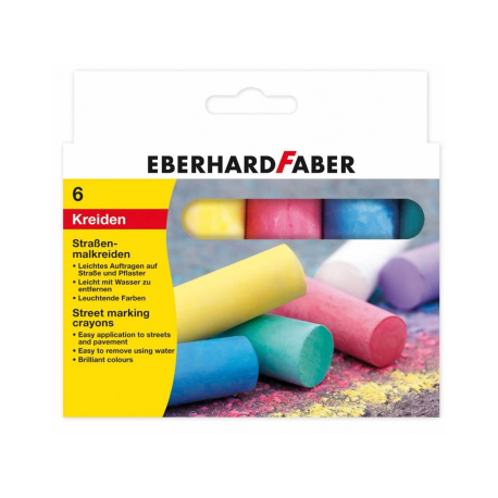 Creta 6 Culori Desen Asfalt Eberhard Faber