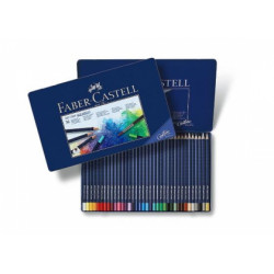 Creioane Colorate Aquarelle Art Grip 36 Culori Cutie Metal Faber-Castell