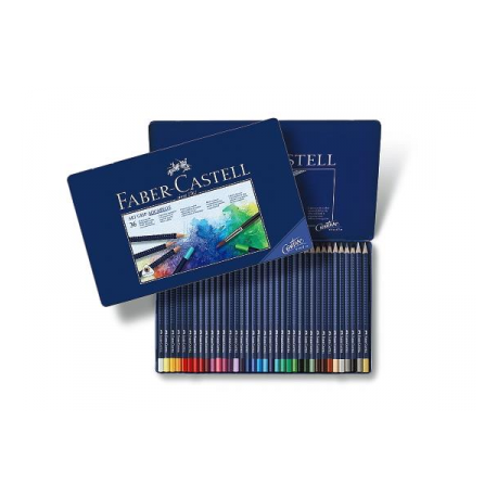 Creioane Colorate Aquarelle Art Grip 36 Culori Cutie Metal Faber-Castell