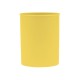 Suport plastic, cilindric, pentru instrumente de scris, D78mm, H-10cm, DONAU Life - galben pastel