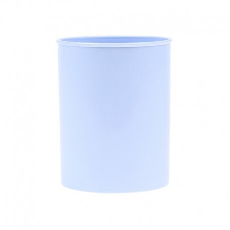 Suport plastic, cilindric, pentru instrumente de scris, D78mm, H-10cm, DONAU Life - bleu pastel