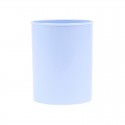 Suport plastic, cilindric, pentru instrumente de scris, D78mm, H-10cm, DONAU Life - bleu pastel