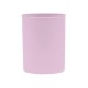 Suport plastic, cilindric, pentru instrumente de scris, D78mm, H-10cm, DONAU Life - mov pastel