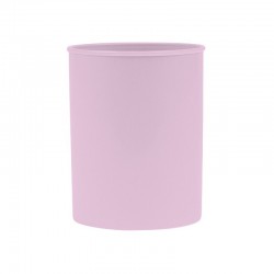 Suport plastic, cilindric, pentru instrumente de scris, D78mm, H-10cm, DONAU Life - mov pastel