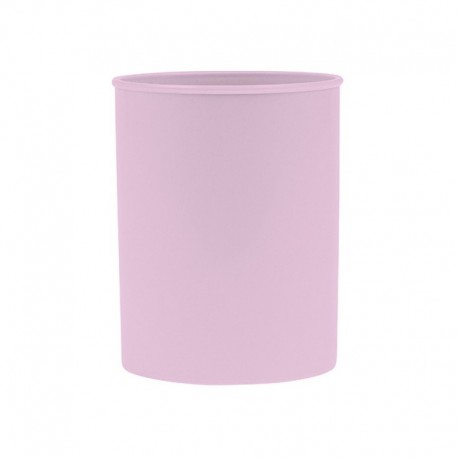 Suport plastic, cilindric, pentru instrumente de scris, D78mm, H-10cm, DONAU Life - mov pastel