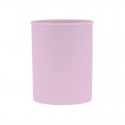 Suport plastic, cilindric, pentru instrumente de scris, D78mm, H-10cm, DONAU Life - mov pastel