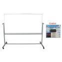 WHITEBOARD MAGNETIC ROTATIV 2 FETE 90x120 cm START Office + CADOU!!! (SET 4 MARKER WHITEBOARD + BURETE)