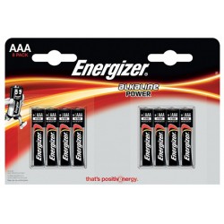 Baterie alkalina AAA, 8 buc/set, Energizer,