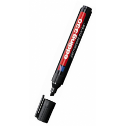 Marker permanent Edding 330, 1 - 5 mm, negru