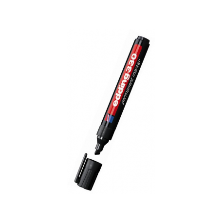 Marker permanent Edding 330, 1 - 5 mm, negru