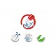 Lipici cu sclipici 6/set