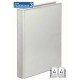 Caiet mecanic cu buzunar, plastifiat PP, 4 inele in "D", 50 mm, cotor 65mm, BANTEX - alb