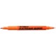 Marker ARTLINE, pentru electricieni, corp plastic, 2 capete, varfuri rotunde 0.4/1.0mm - orange