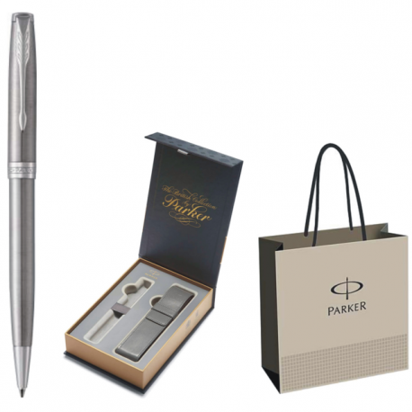 PIX PARKER SONNET ROYAL Stainless Steel CT+CUTIE PT. CADOU BRITISH COLLECTION CU ETUI, model 1+PUNGA PT. CADOU