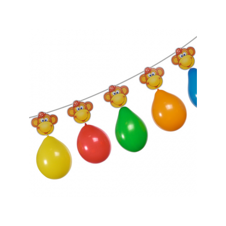 BALOANE GHIRLANDA MONKEY, LUNGIME 3 M, SET 13 BUCATI