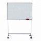 Tabla magnetica pe stand mobil 90x120 cm, 1 fata, Premium (5 ani garantie)