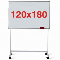 Tabla magnetica pe stand mobil 120x180 cm, 1 fata, Premium (5 ani garantie)