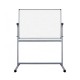 Tabla magnetica pe stand mobil 90x120 cm, 2 fete, Extra (7 ani garantie)