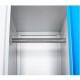 Vestiar metalic Premium 1 usa color albastru 300x450x1800 mm (LxlxH), Asamblat, Extra Plus