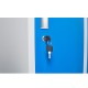 Vestiar metalic Premium cu picioare 1 usa color albastru 300x450x1920 mm (LxlxH), neasamblat, Extra Plus