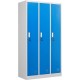 Vestiar metalic Premium 3 usi color albastru 900x450x1800 mm (LxlxH), neasamblat, Extra Plus