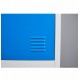 Vestiar metalic Premium 3 usi color albastru 900x450x1800 mm (LxlxH), Asamblat, Extra Plus