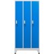 Vestiar metalic Premium cu picioare 3 usi color albastru 900x450x1920 mm (LxlxH), neasamblat, Extra Plus